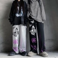 Harajuku Printed Unisex Pants -EgrilDoll Fashion Outlet Store harajuku printed unisex pants 918