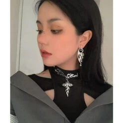 Hellfire Chain Choker EG0544 -EgrilDoll Fashion Outlet Store hellfire chain choker eg0544 753