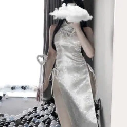 High Split Bandage Mini Dress Qipao Lingerie Cheongsam Uniform EG108 -EgrilDoll Fashion Outlet Store high split bandage mini dress qipao lingerie cheongsam uniform eg108 855