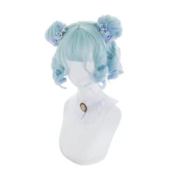 Ice Queen Cute Light Blue Curly Bob Short Lolita WIg ON460 9 Ice Queen Cute Light Blue Curly Bob Short Lolita WIg ON460 -EgrilDoll Fashion Outlet Store ice queen cute light blue curly bob short lolita wig on460 a239 cloud jellyfish 974