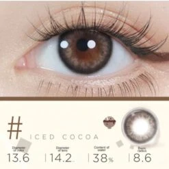 Iced Cocoa Contact Lenses Half Year One Pair ME45