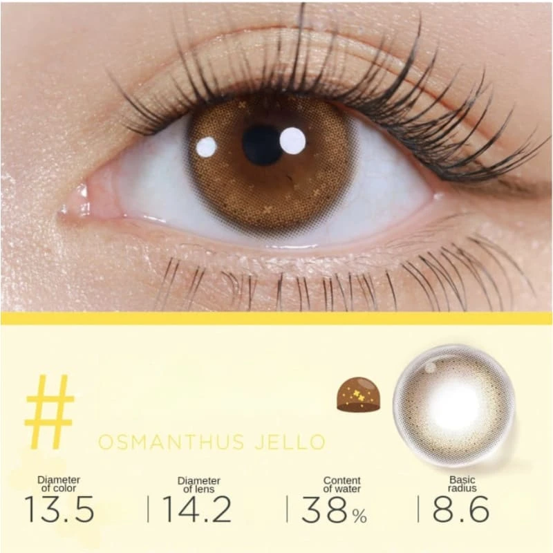 Iced Cocoa Contact Lenses Half Year One Pair ME45 2 Iced Cocoa Contact Lenses Half Year One Pair ME45 - Image 2