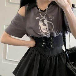 It's Not A Bad Life Rabbit Bunny Top/Bubble Skirt E19022 12 It's Not A Bad Life Rabbit Bunny Top/Bubble Skirt E19022 -EgrilDoll Fashion Outlet Store its not a bad life rabbit bunny topbubble skirt e19022 gray top xs 842