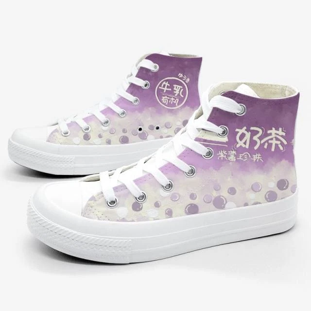 Japanese Colorful Hand Painted Canvas Shoes SP16370 8 Japanese Colorful Hand Painted Canvas Shoes SP16370 - Image 8