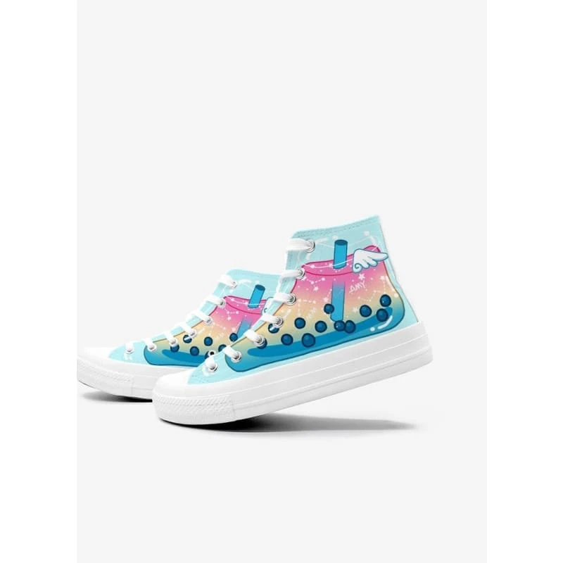 Japanese Colorful Hand Painted Canvas Shoes SP16370 11 Japanese Colorful Hand Painted Canvas Shoes SP16370 - Image 11