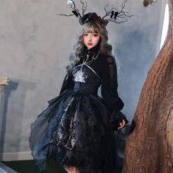 Japanese Fashion Gothic Vintage Lolita Princess Dress EG17503