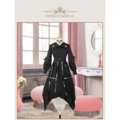 Japanese Fashion Lantern Sleeve Gothic Lolita Cosplay Dress BE005 -EgrilDoll Fashion Outlet Store japanese fashion lantern sleeve gothic lolita cosplay dress be005 425