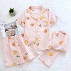 Japanese Fashion Pajama Cartoon Print Double Gauze Set BE013 -EgrilDoll Fashion Outlet Store japanese fashion pajama cartoon print double gauze set be013 257