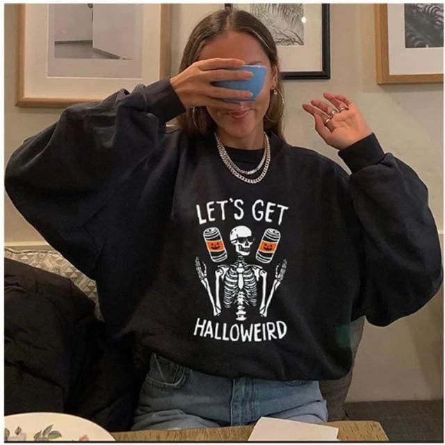 Japanese Pumpkin Cat Skull Print Hoodies SP16408 9 Japanese Pumpkin Cat Skull Print Hoodies SP16408 - Image 9