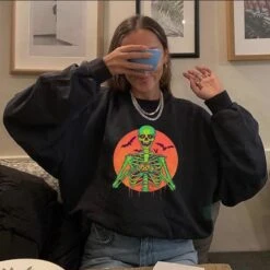 Japanese Pumpkin Cat Skull Print Hoodies SP16408 12 Japanese Pumpkin Cat Skull Print Hoodies SP16408 -EgrilDoll Fashion Outlet Store japanese pumpkin cat skull print hoodies sp16408 931