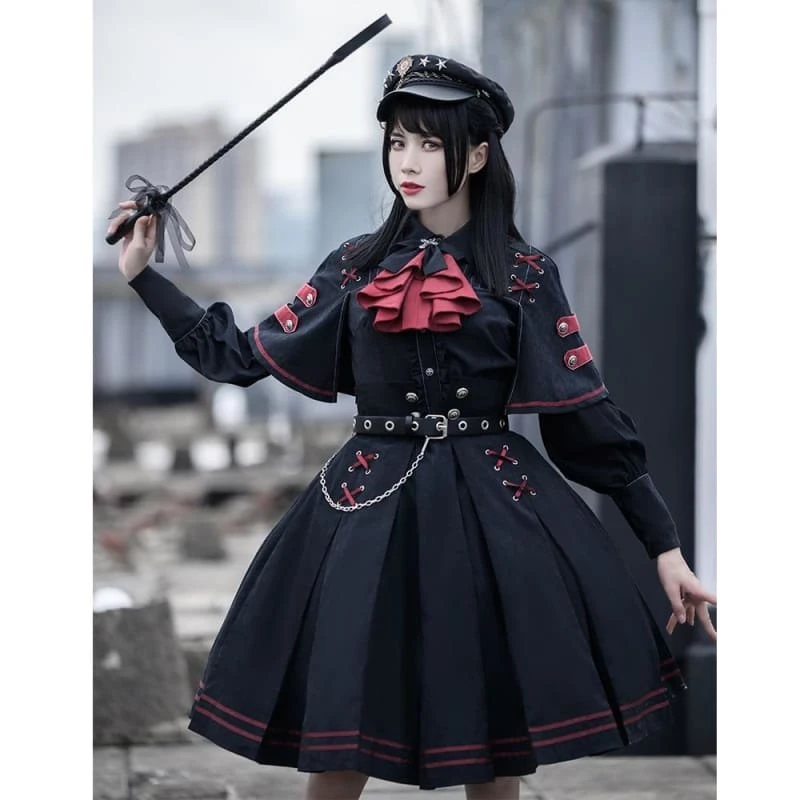 Japanese Style Gothic Retro Chic Punk Lolita Dress Set BE008 2 Japanese Style Gothic Retro Chic Punk Lolita Dress Set BE008 - Image 2