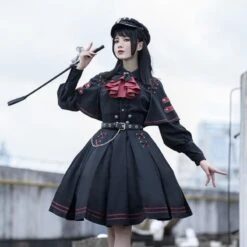 Japanese Style Gothic Retro Chic Punk Lolita Dress Set BE008 13 Japanese Style Gothic Retro Chic Punk Lolita Dress Set BE008 -EgrilDoll Fashion Outlet Store japanese style gothic retro chic punk lolita dress set be008 510