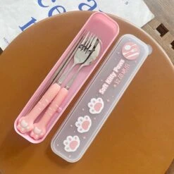 Kawaii Anime Cat Paw Spoon Set ON167 25 Kawaii Anime Cat Paw Spoon Set ON167 -EgrilDoll Fashion Outlet Store kawaii anime cat paw spoon set on167 pink silver three piece 771