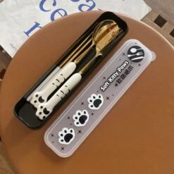 Kawaii Anime Cat Paw Spoon Set ON167 34 Kawaii Anime Cat Paw Spoon Set ON167 -EgrilDoll Fashion Outlet Store kawaii anime cat paw spoon set on167 white black gold three piece 845