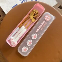 Kawaii Anime Cat Paw Spoon Set ON167 30 Kawaii Anime Cat Paw Spoon Set ON167 -EgrilDoll Fashion Outlet Store kawaii anime cat paw spoon set on167 white powder and gold three piece 501