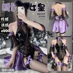 Kawaii Black Purple Dark Princess Set ON173 -EgrilDoll Fashion Outlet Store kawaii black purple dark princess set on173 whole average 560