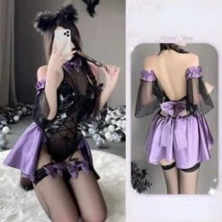 Kawaii Black Purple Dark Princess Set ON173 -EgrilDoll Fashion Outlet Store kawaii black purple dark princess set on173 whole average 793