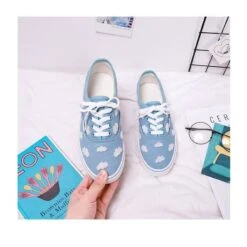Kawaii Blue Low-cut Lace Sports Shoes FY012 -EgrilDoll Fashion Outlet Store kawaii blue low cut lace sports shoes fy012 544