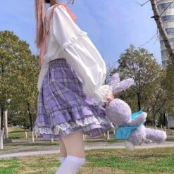 Kawaii Bunny Ear Sailor Collar Lace Ruffles White Blouses SP15872 6 Kawaii Bunny Ear Sailor Collar Lace Ruffles White Blouses SP15872 -EgrilDoll Fashion Outlet Store kawaii bunny ear sailor collar lace ruffles white blouses sp15872 307