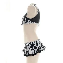 Kawaii Cow Print Two-pieces Lingerie Set EG16290 -EgrilDoll Fashion Outlet Store kawaii cow print two pieces lingerie set eg16290 150