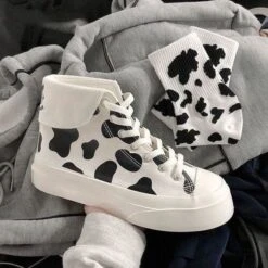 Kawaii Fashion Cow Print Shoes FY006 -EgrilDoll Fashion Outlet Store kawaii fashion cow print shoes fy006 350