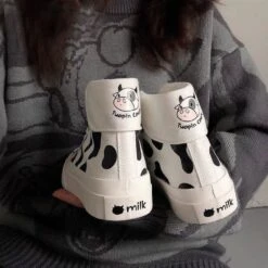 Kawaii Fashion Cow Print Shoes FY006 -EgrilDoll Fashion Outlet Store kawaii fashion cow print shoes fy006 818