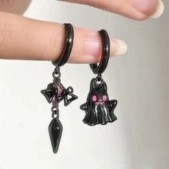 Kawaii Ghost Earrings ON670 -EgrilDoll Fashion Outlet Store kawaii ghost earrings on670 black 282