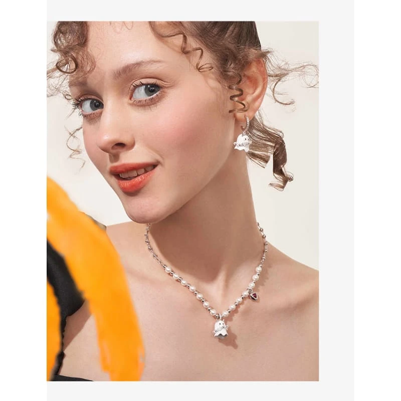 Kawaii Halloween Ghost Earrings ME35 3 Kawaii Halloween Ghost Earrings ME35 - Image 3