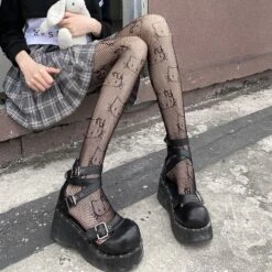 Kawaii Kitty Fishing Net Tights ON105 8 Kawaii Kitty Fishing Net Tights ON105 -EgrilDoll Fashion Outlet Store kawaii kitty fishing net tights on105 black average 219