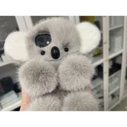 Kawaii Koala Fluffy Phone Case ON605 -EgrilDoll Fashion Outlet Store kawaii koala fluffy phone case on605 890