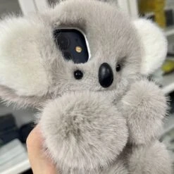 Kawaii Koala Fluffy Phone Case ON605 -EgrilDoll Fashion Outlet Store kawaii koala fluffy phone case on605 989