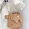 Kawaii Kuma Bear White Brown Shoulder Bag ON454