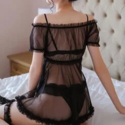 Kawaii Lace Babydoll Lingerie Pajamas Set EG086 -EgrilDoll Fashion Outlet Store kawaii lace babydoll lingerie pajamas set eg086 902