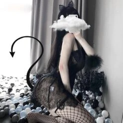 Kawaii Lace Mesh Nightdress Babydoll Silk Nightgown Lingerie EG225 -EgrilDoll Fashion Outlet Store kawaii lace mesh nightdress babydoll silk nightgown lingerie eg225 sleep skirt t pants 898