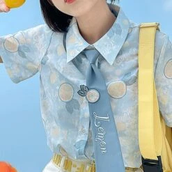 Kawaii Lemon T-shirt And Tie ON342