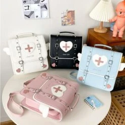 Kawaii Lolita Medic Angel Wings Nurse Backpack ON468