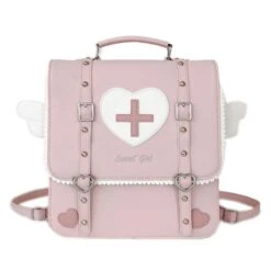 Kawaii Lolita Medic Angel Wings Nurse Backpack ON468 -EgrilDoll Fashion Outlet Store kawaii lolita medic angel wings nurse backpack on468 pink bag 727