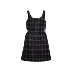 Kawaii Love Heart Hollow Out T-shirt Side Lace Up Plaid Dress ON15 17 Kawaii Love Heart Hollow Out T-shirt Side Lace Up Plaid Dress ON15 -EgrilDoll Fashion Outlet Store kawaii love heart hollow out t shirt side lace up plaid dress on15 check overall s 289