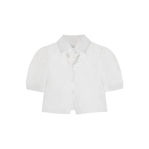 Kawaii Love Heart Hollow Out T-shirt Side Lace Up Plaid Dress ON15 8 Kawaii Love Heart Hollow Out T-shirt Side Lace Up Plaid Dress ON15 - Image 8