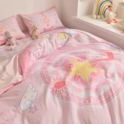 Kawaii Pastel Fashion CardCaptor Sakura Anime Bedding Set SS1621 10 Kawaii Pastel Fashion CardCaptor Sakura Anime Bedding Set SS1621 -EgrilDoll Fashion Outlet Store kawaii pastel fashion cardcaptor sakura anime bedding set ss1621 881