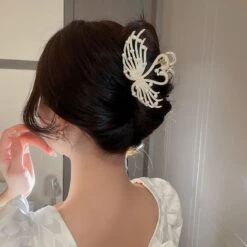 Kawaii Pearls Rhinestones Swan Pattern Hair Clips ON122 -EgrilDoll Fashion Outlet Store kawaii pearls rhinestones swan pattern hair clips on122 671