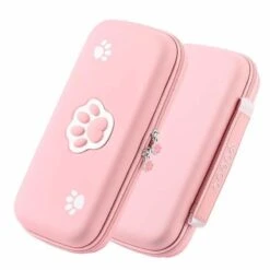 Kawaii Pink Cat Pastel Cute Paw Switch Protect Case And Store Bag SP16187 -EgrilDoll Fashion Outlet Store kawaii pink cat pastel cute paw switch protect case and store bag sp16187 714