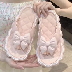 Kawaii Pink Princess Summer Bow Sandals SP18854 -EgrilDoll Fashion Outlet Store kawaii pink princess summer bow sandals sp18854 slippers 468
