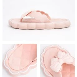 Kawaii Pink Princess Summer Bow Sandals SP18854 -EgrilDoll Fashion Outlet Store kawaii pink princess summer bow sandals sp18854 slippers 940