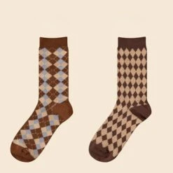 Kawaii Purple Comfy Socks ON355 -EgrilDoll Fashion Outlet Store kawaii purple comfy socks on355 coffee color 2 pairs c one size 172