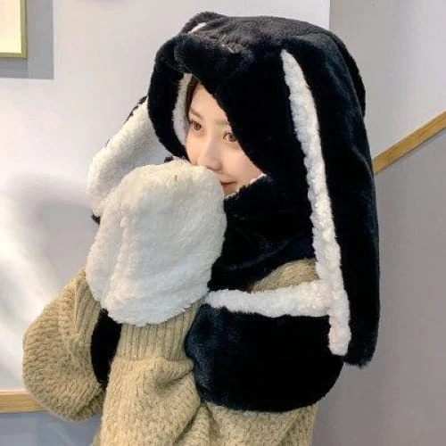 Kawaii Rabbit Hat Long Ears Cute Cartoon Plush Cap For Winter FY034 15 Kawaii Rabbit Hat Long Ears Cute Cartoon Plush Cap For Winter FY034 - Image 15