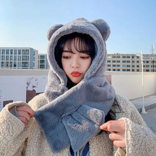 Kawaii Rabbit Hat Long Ears Cute Cartoon Plush Cap For Winter FY034 11 Kawaii Rabbit Hat Long Ears Cute Cartoon Plush Cap For Winter FY034 - Image 11