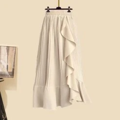 Kawaii Shawl Sweater Pleated Skirt Two Pieces Set ON238 -EgrilDoll Fashion Outlet Store kawaii shawl sweater pleated skirt two pieces set on238 apricot s 923