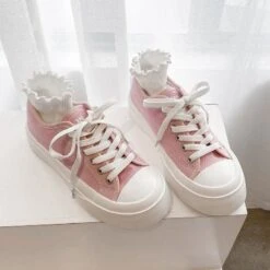 Kawaii White Spring Autumn Sports Shoes EG504 -EgrilDoll Fashion Outlet Store kawaii white spring autumn sports shoes eg504 900