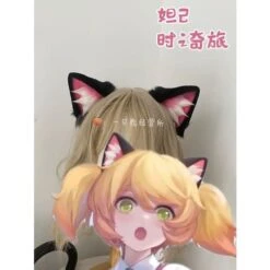 King Of Glory Kawaii Angela Neko Black Cat Ears Cosplay ON188 -EgrilDoll Fashion Outlet Store king of glory kawaii angela neko black cat ears cosplay on188 daji cos 980